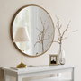 Hanah Home Espejo Decorativo Yuvarlak Ceviz A707 Nogal